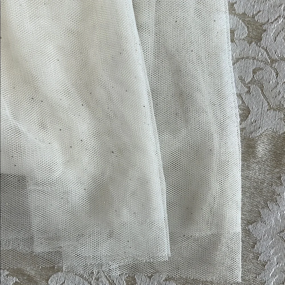 Zunie Gray and White Cuffed Sleeve Sundress